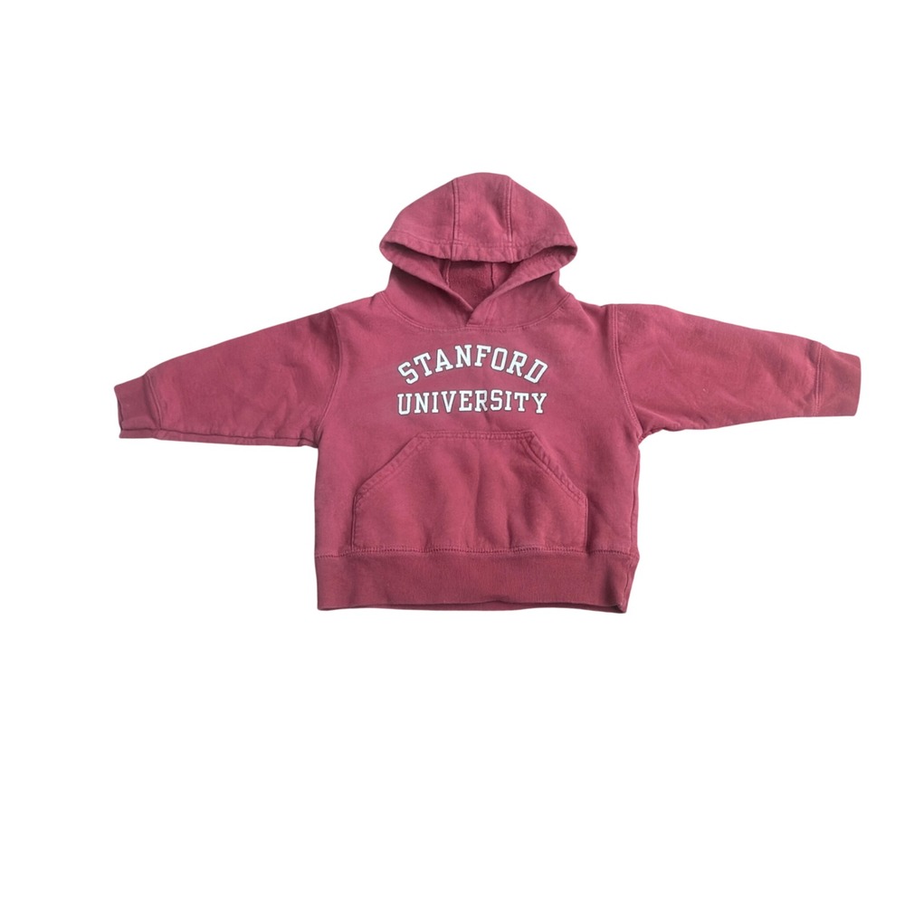 College Kids Stanford Hoodie Toddler 2T Red Excellent Pullover Sweatshirt 20802